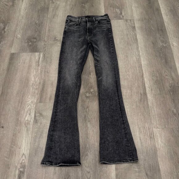 Mother High Waisted Runaway Flare Jeans Train Stops Womens 26 - Picture 2 of 9